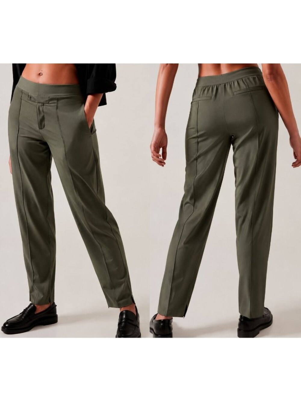 Athleta Vienna Slim Pants Dark Green Size 8